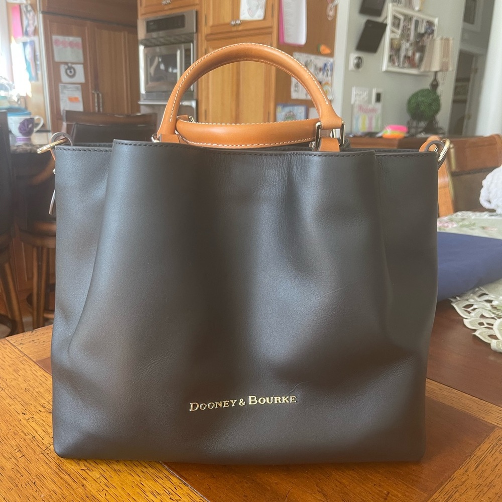 Dooney & Burke large black Barlow bag